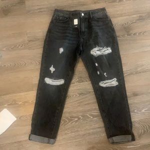 Fashion Nova black boyfriend jeans! Never worn!